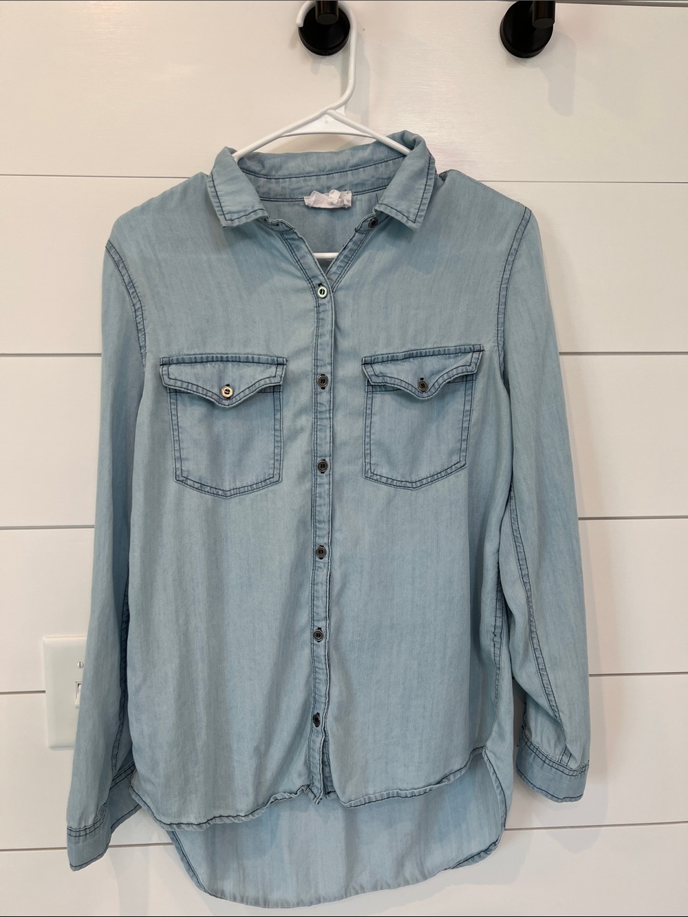 Pulse Light Blue Chambray Button Shirt